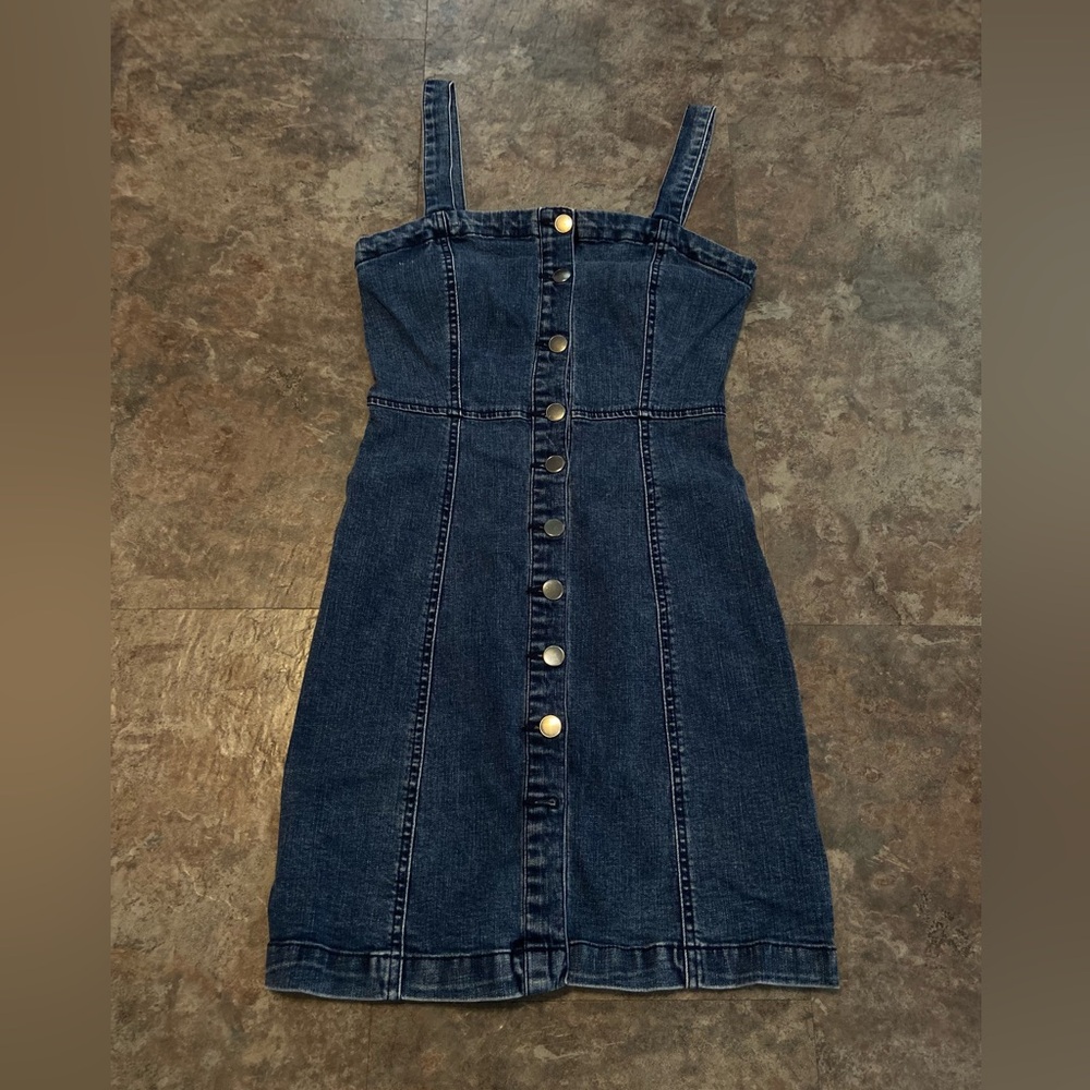 Aeropostale Dark Blue Denim Button down